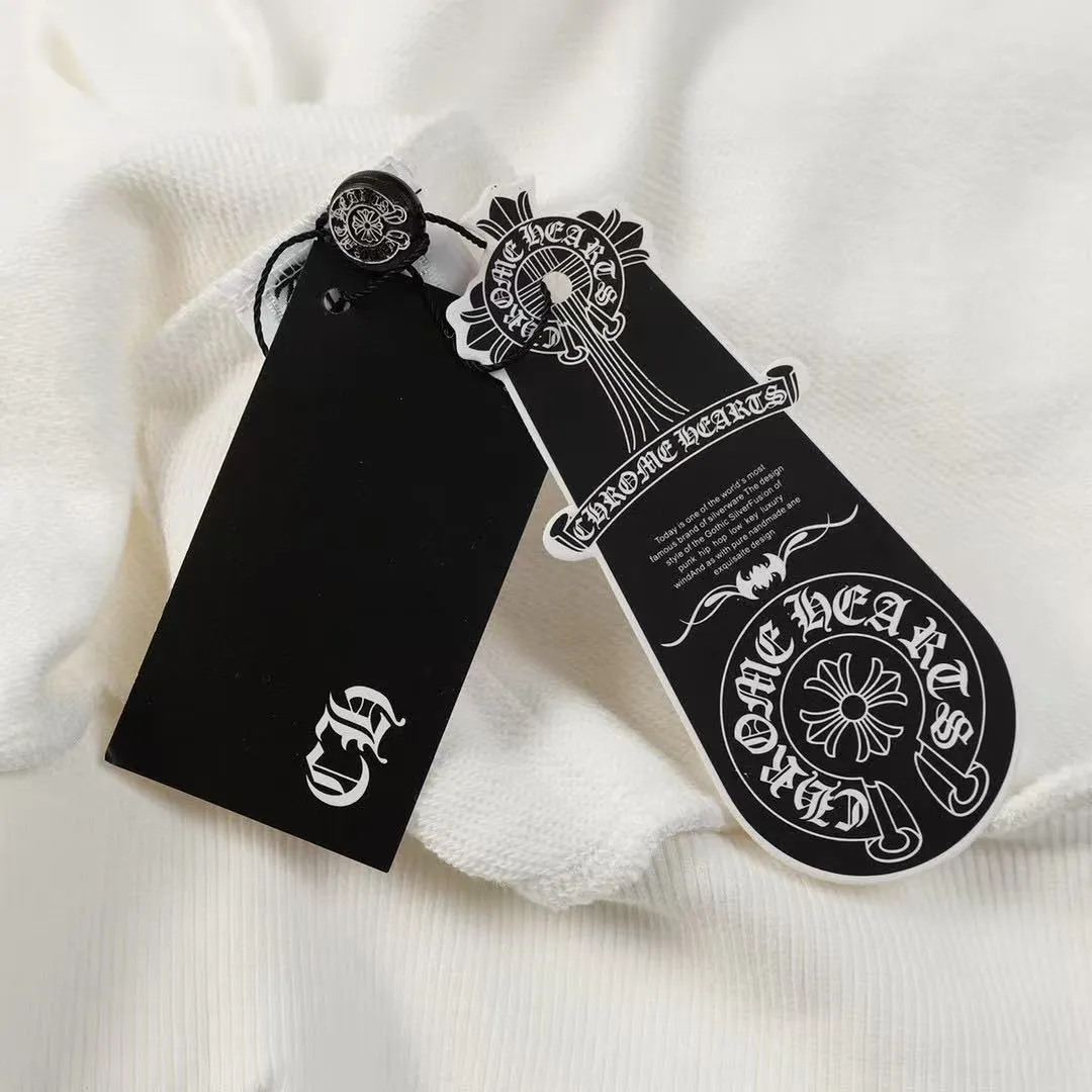 P240 Cross-border model, please do not place an order if you are pursuing quality - Chrome Hearts/Chrome Hearts 23ss cross ✝️ Sanskrit printed zipper sweatshirt cardigan jacket - High weight, high density and high quality. The wool is soft, delicate and skin-friendly. Soft and silky to the touch. Warmth and skin-friendly. - Custom-woven and dyed with no color difference. No matter the fabric or workmanship details, it beats the ordinary version on the market. - Hardware zipper accessories are all customized and full of details - Color: black White -Size: S M L XL